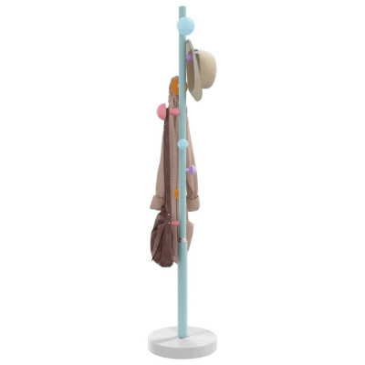 vidaXL Cuier de haine, albastru, 172 cm, fier vopsit electrostatic foto
