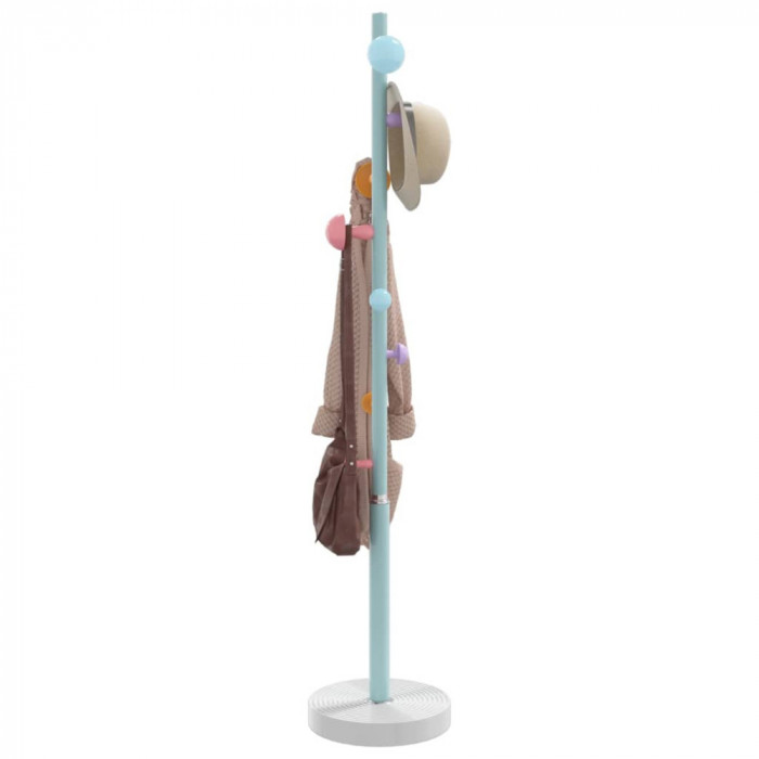 vidaXL Cuier de haine, albastru, 172 cm, fier vopsit electrostatic