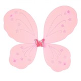 Aripi Deghizare, Model Fluture, Culoare Roz, Dimensiune 37x40cm, Stelute Glitter