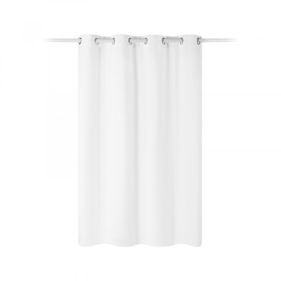 Draperie opaca Stella cu inele Jemidi, 140 x 175 cm, Alb, Poliester, 55283.02.02 foto