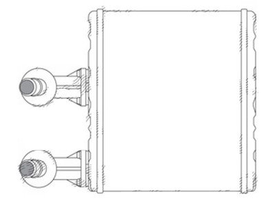 Radiator Incalzire Nissan Almera, 10.1995-12.1999, motor 1.4, 1.6; 2, 0; benzina, 2.0 d, diesel, fara conducte, aluminiu brazat/aluminiu, 151x191x26 foto