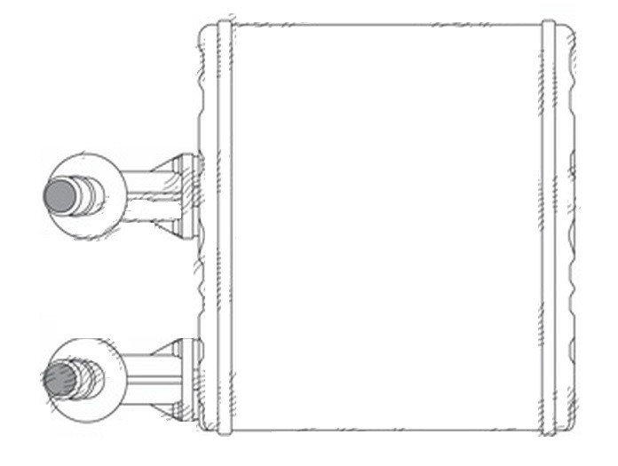 Radiator Incalzire Nissan Almera, 10.1995-12.1999, motor 1.4, 1.6; 2, 0; benzina, 2.0 d, diesel, fara conducte, aluminiu brazat/aluminiu, 151x191x26