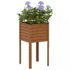 vidaXL Jardinieră de grădină 45x45x88 cm, oțel rezistent la intemperii 4008968