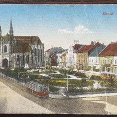 (136) CARTE POSTALA AUSTROUNGARIA (AZI SLOVACIA) - KASSA (KOSICE) - FOULCA -1916