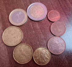 D12 - Set complet monede - euro - Italia - monede emise in 2002