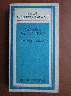 Marshall McLuhan - Galaxia Gutenberg foto