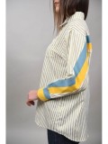 Cumpara ieftin Camasa Dungi Colorate Celestezzo Galben/Violet/Roz/Verde S/M, M/L - Bumbac &amp; Poliester, Stil Casual, Bust 110-115cm