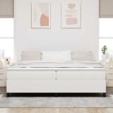 VidaXL Cadru de pat Crem 200 x 200 cm Țesătură de catifea