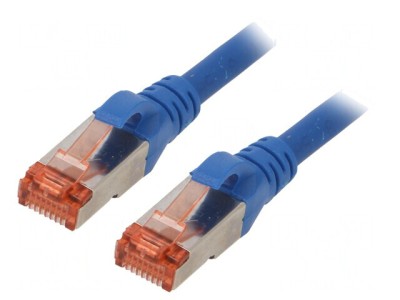 Patch Cord S/FTP Cat 6 LSZH Albastru 5m foto