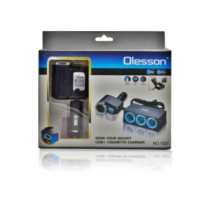 Prelungitor bricheta cu 4 cai bricheta si USB Cod: 1527 foto