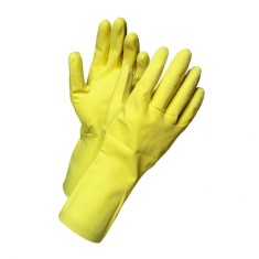Manusi Menaj PROTEK, Galbene, din Latex, Manusi de Menaj, Manusi de Menaj, Manusi Gradinarit foto