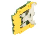 Terminal de &icirc;mbinare TE Connectivity Entrelec pentru șină DIN galben-verde 2 terminale