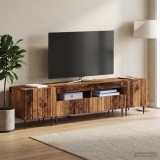 Cumpara ieftin Set de 3 piese pentru TV cu LED ZWOLLE Lemn vechi