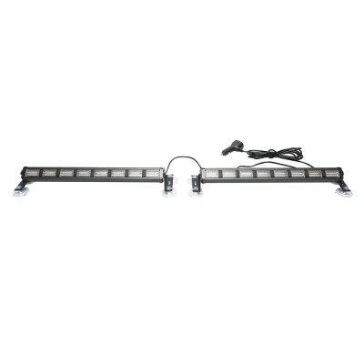 Set 2 lampi LED stroboscopice cu ventuze, 96W, 9-30V, 5 culori, 8 module 385x40x36mm foto