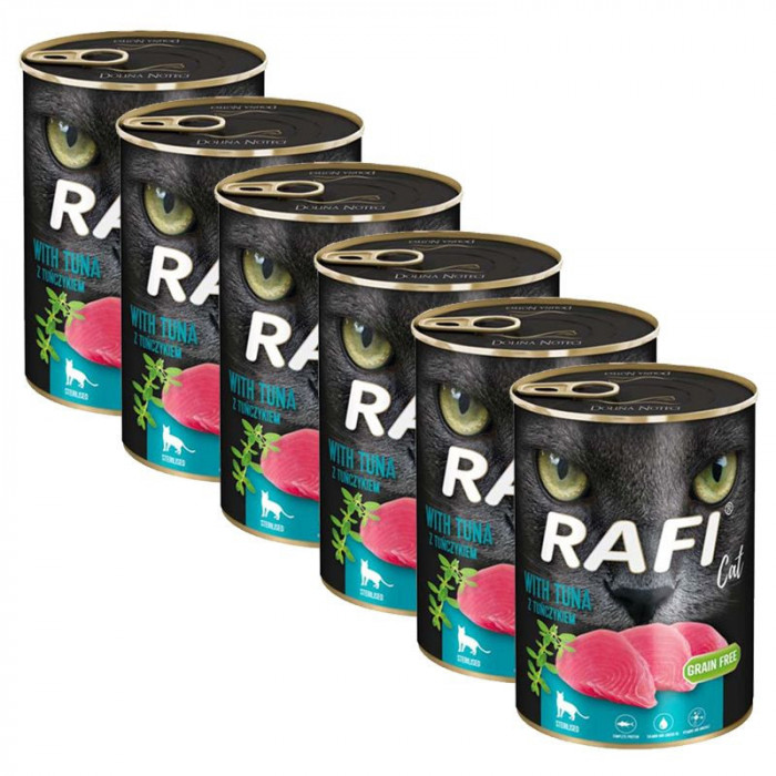 Rafi Cat Sterilised Pat&eacute; with Tuna 6 x 400 g