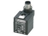Adaptor M12 tată, drept, cu diodă LED