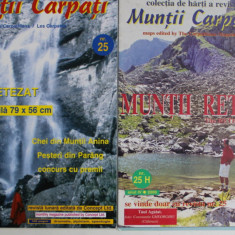 MUNTII CARPATI , REVISTA LUNARA DE DRUMETIE , ALPINISM , SPEOLOGIE , NR.25 , CONTINE HARTA MUNTILOR RETEZAT , 2000