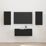 Cumpara ieftin Set comoda TV 2 buc. 78,5 x 31 x 30 cm Negru