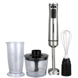 Mixer vertical Heinner HHB-DC1000SSBK , 1000 W, viteza variabila + turbo, tel, Tocator, Negru cu insertii inox