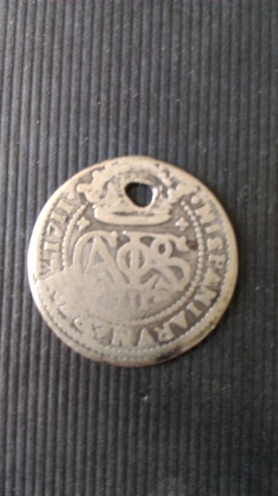 2 REALES 1711 CAROLUS AL III LEA ,ARGINT.