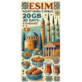 eSIM Northern Cyprus 20GB 30Days Standard