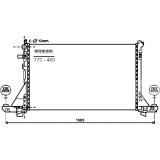 Radiator apa Nissan Nv400, 11.2011-, Opel Movano, 2010-, Renault Master, 2010- Motor 2.3 Cdti; 2.3 Dci, Aluminiu/Plastic Mecanic, 777x490x24, OE: 214