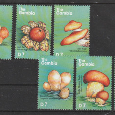 Gambia 2000-Flora,ciuperci,serie 6 valori dantelate,MNH,Mi.3616-3621