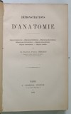 DEMNONSTRATIONS D ' ANATOMIE ( DEMONSTRATII DE ANATOMIE ) par PIERRE SEBILEAU , 1892