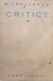 Critice, vol. IX