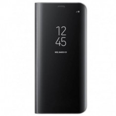 Husa Book Mirror Effect pentru Samsung Galaxy S10e Black, Acril foto