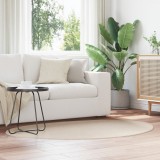 Covoare vidaXL Bej Poliester 120 x 170 cm Model Covoare de zonă Oval