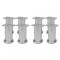vidaXL Picioare de canapea rotunde, 8 buc., 120 mm, crom 3051484
