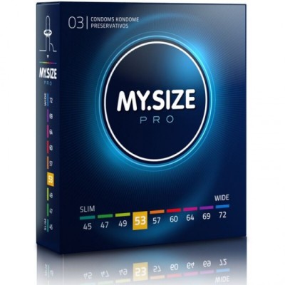 MY SIZE - PRO CONDOMS 53 MM 3 UNITS foto