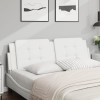 Pernă pentru tăblie pat, alb, 152 cm, piele artificială