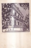 Arad. Intrarea principala a liceului Moisa Nicoara (circulata 1928)