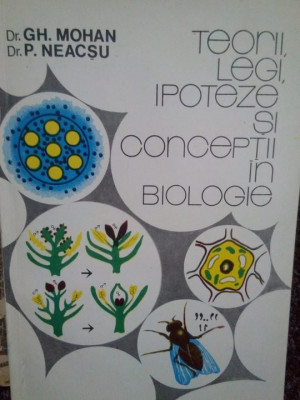 Gh. Mohan, P. Neacsu - Teorii, legi, ipoteze si conceptii in biologie (1992) foto