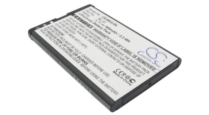 Cameron Sino 900mAh Nokia 5800,5800T,5800 Xpress Music,5800 XpressMusic,X6,N900,5800 Navigation Edition,5230,5900 XpressMusic,C3 Baterie