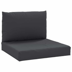 Perne de canapea din paleti, 2 buc., negru, material textil foto