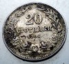 Moneda Bulgaria 20 Stotinki 1906, KM# 26, Cupro-Nichel, Nefolosita - Numismatica