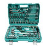 Trusa chei tubulare hexagonale, tubulare lungi, inelare cu clichet, biti, imbus 151 piese Breckner Germany