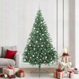 vidaXL Pom de Crăciun artificial pre-iluminat Verde 240 cm PVC 3397040