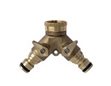 Distribuitor de apă cu 2 căi pentru 1/2" + 3/4" / conexiune robinet / adaptor robinet