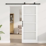 vidaXL Ușă glisantă Manual ORKDAL Alb 83 x 202 cm Lemn și metal