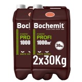 Solutie protectie lemn in contact cu solul sau apa Bochemit Forte Profi 2x30Kg, maro, concentrat, 2000m2, anti insecte si ciuperci. Uz industrial.