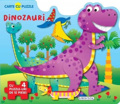 Carte cu puzzle - Dinozauri foto