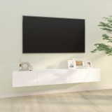 VidaXL Dulapuri TV de perete 2 buc. alb 100x30x30 cm lemn compozit