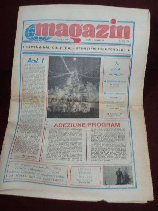 ZIAR MAGAZIN - 30 DECEMBRIE 1989 , C42