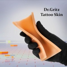 Piele Artificială Tatuaj SKULLWATT x Dr. Gritz &ndash; 2 Fețe, 25&times;16 cm