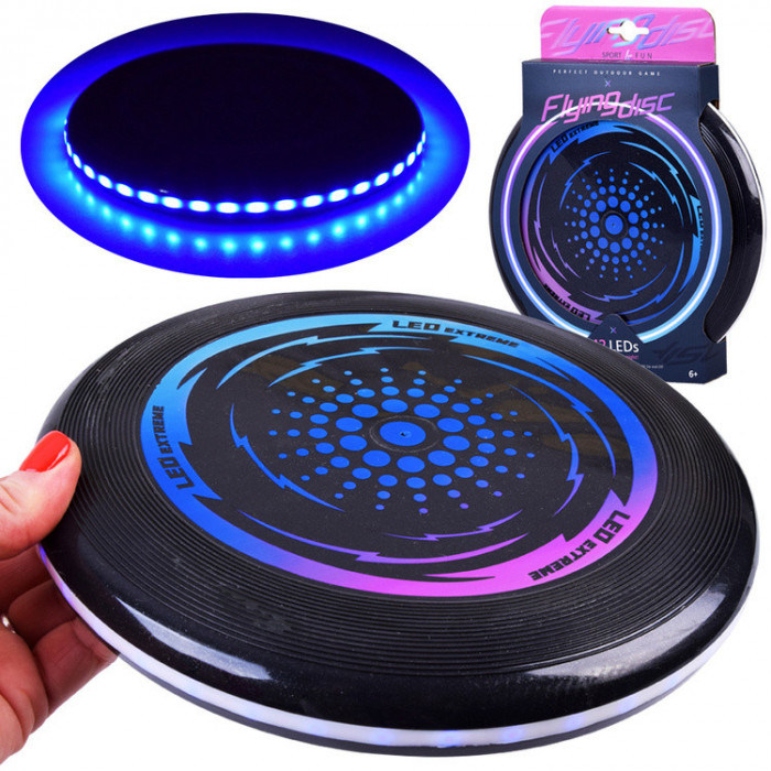 Flying Luminous a condus ufo disc 23cm pentru aruncarea distracției ZA4957