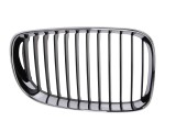 Grila radiator Bmw Seria 1 (E81/E82/E87/E88), 2007-09.2011, dreapta, crom/negru, 51137166440, 20010510